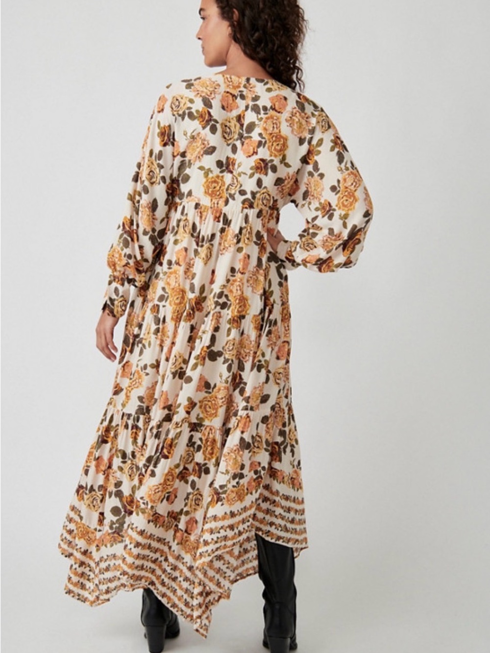 Free People Rows Of Roses Maxi Dress - Picture 2 of 9